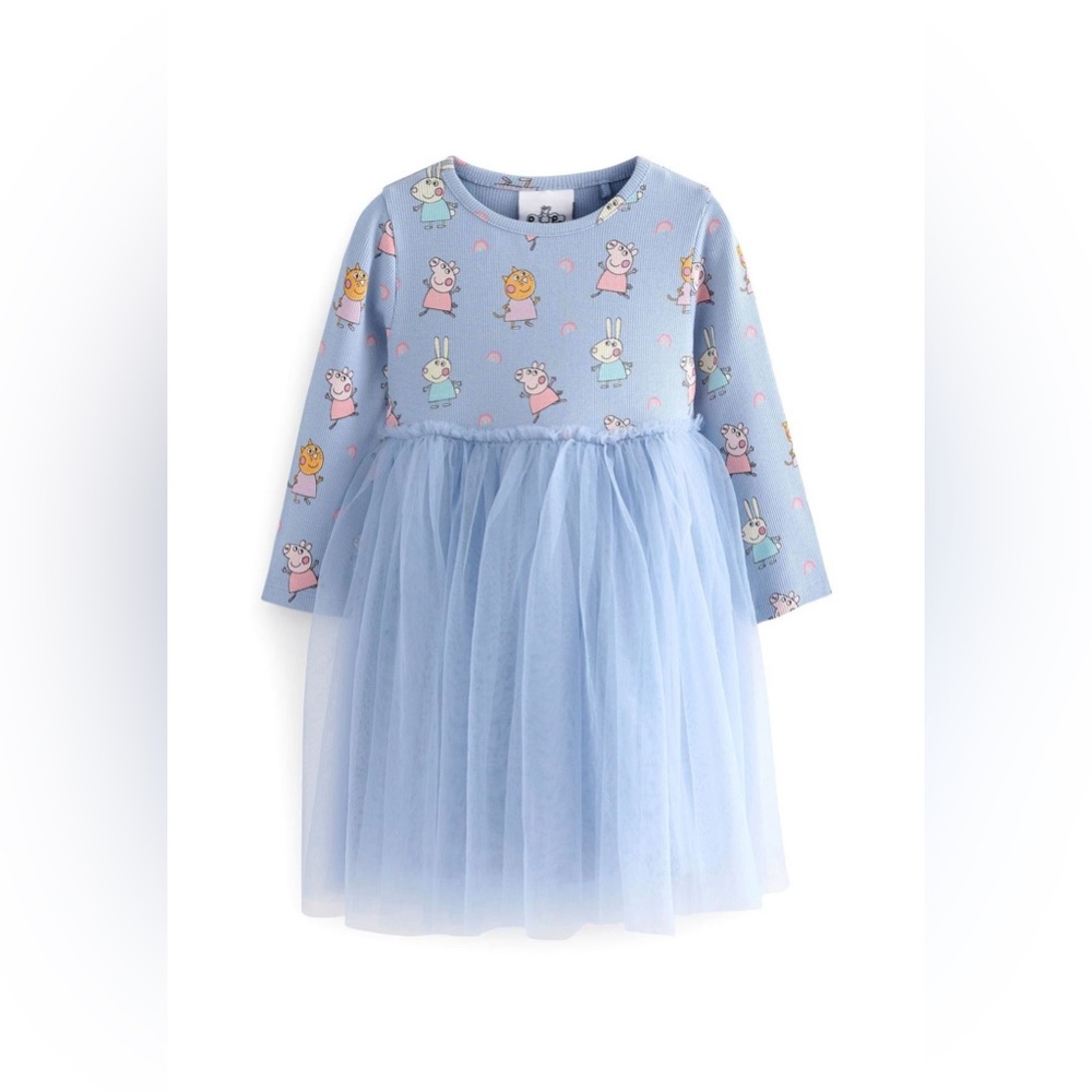 Next UK Peppa Pig Toddler Girl Party Tulle Dress Size 2-3 years